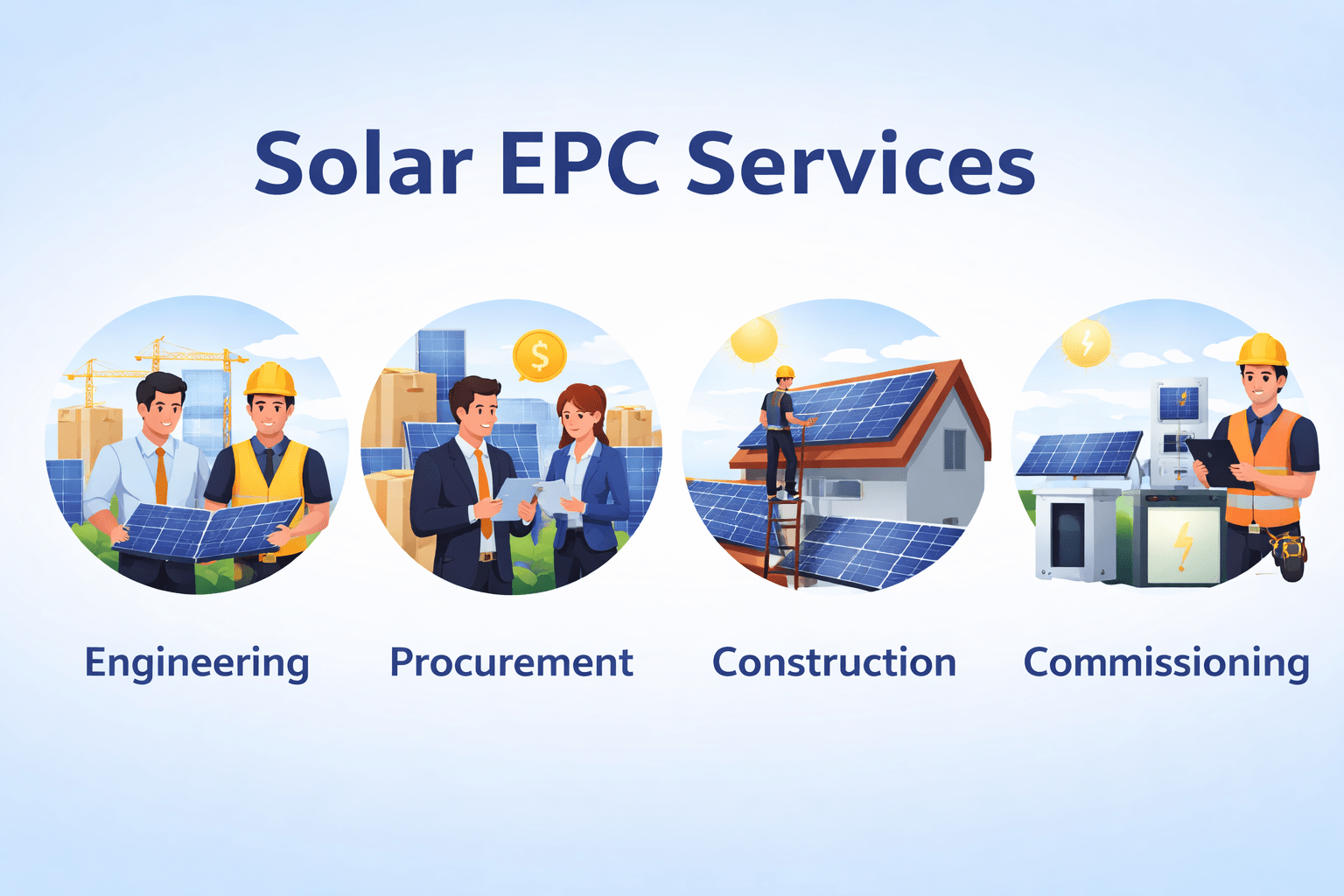 Solar EPC Services in Patel Nagar Delhi solar epc process overview