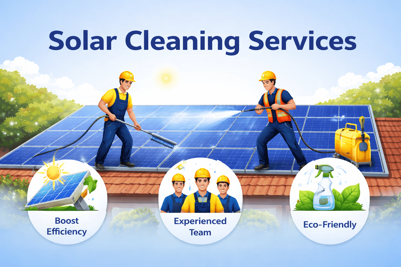 Solar Panel Cleaning Service in Delhi | Best Solar Cleaning Company solar panel cleaning services in action